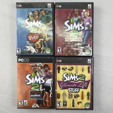 The Sims 2 Expansion Pack Lot – PC CD-ROM (4 Games) – Complete & Tested Lot Of 4