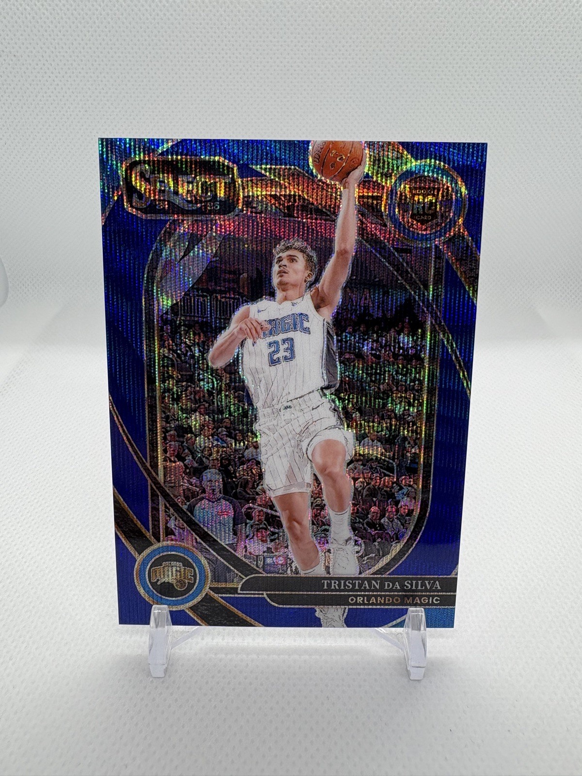 Tristan Da Silva 2024-25 Panini Select #272 RC Courtside Blue Wave /75