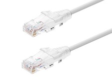 Monoprice Cat6 Ethernet Patch Cable - 5 feet - White | Snagless RJ45 Stranded