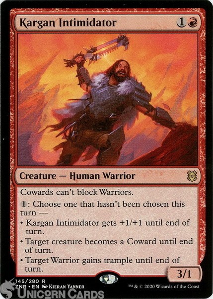 Kargan Intimidator Rare Mint MTG Card :: :: Challenger Decks 2021 :: ::