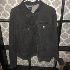 GAP Denim Soft Icon Denim Women's Jacket GREY WASH Size XL GAP For Good