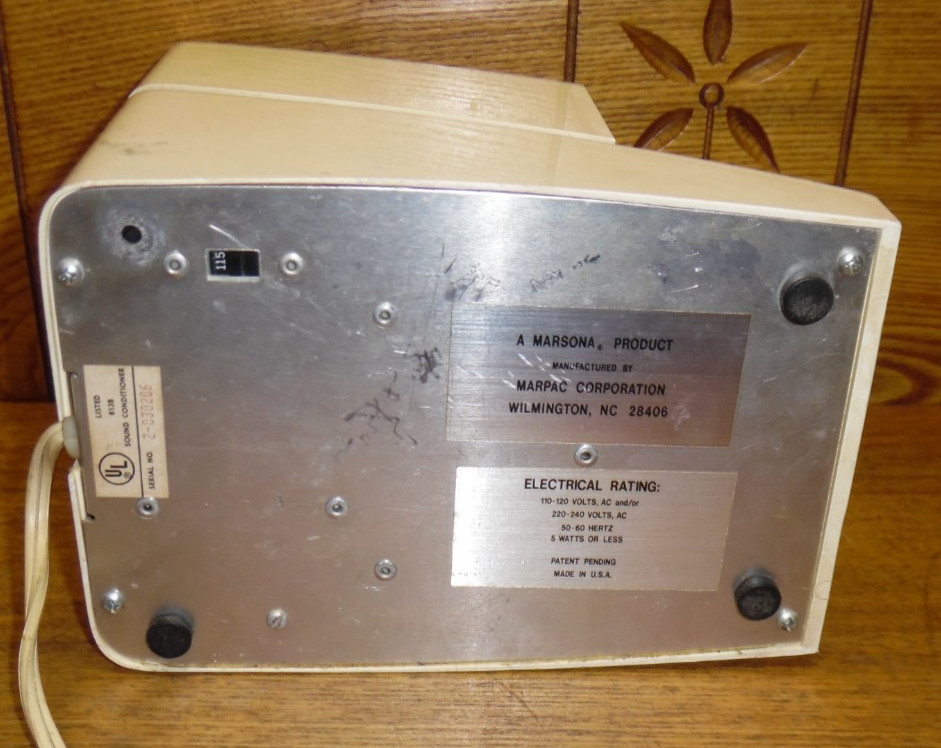 Dusty/Dirty Vintage Marsona 1200 Sound Conditioner For Sleep Surf Ran Waterfall