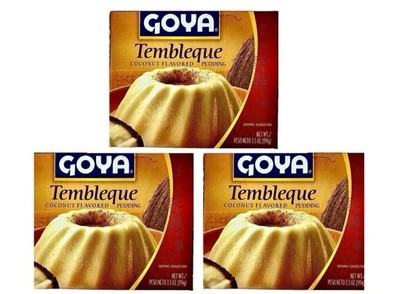 Goya Tembleque Pudding Mix - Coconut Flavor, 3 Boxes - Delicious Dessert!