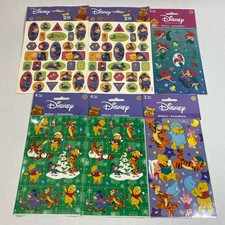 Sandylion Disney Little Mermaid Winnie The Pooh Eeyore Stickers Sheets Lot Of 5