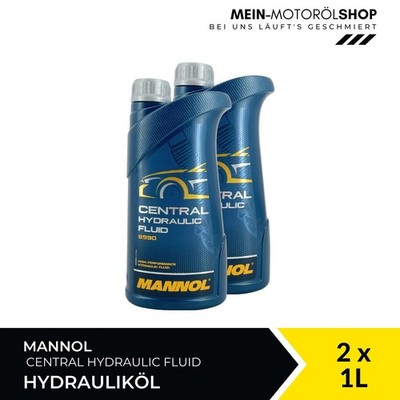 Mannol Central Hydraulic Fluid Hydrauliköl Servolenkungsöl 2x1 Liter = 2 Liter