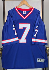 STARTER x DOUG FLUTIE BILLS VTG Mens 54 2XL NFL Jersey Buffalo #7 1998 New York