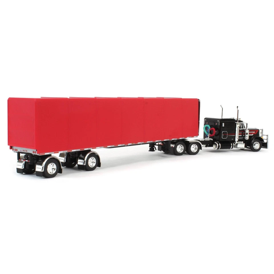 DCP 1/64 Peterbilt 379 63in Flattop Sleeper w/ Utility Roll Tarp Trailer 60-1612 - Image 3 of 4