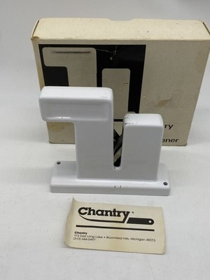 Vintage Chantry Knife Sharpener White w/Box MoMA Design Collectible