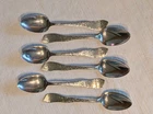 Wallace, R.W & S  Ivanhoe 6 Pc. Set Sterling Silver Spoons Lot  99g Scrap Or Use