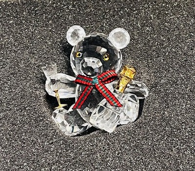 Swarovski Crystal Kris Bear Celebration Champagne w/ Flute Teddy Bear