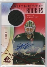 2024 SP Game Used Authentic Rookies Red Jersey 84/99 Jesper Wallstedt Auto 0ip6