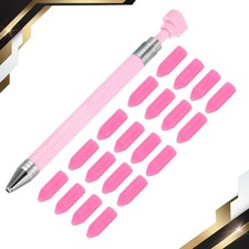 Diamond Art Pen Refillable Wax Pen with 20Pcs Wax Pink