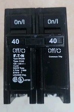 1 New EATON BR240 Type BR 20 Amp 120/240 Volts 2-Pole Circuit Breaker NEW