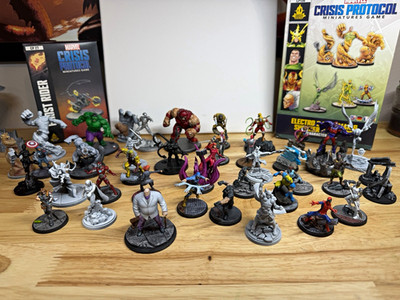 Marvel Crisis Protocol Miniatures, 2x Battle Mats, Terrain, Tools/Dice