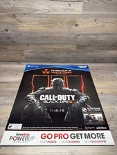 Gamestop Call of Duty Black Ops 3 Display Promotional  Sign Poster PlayStation 4
