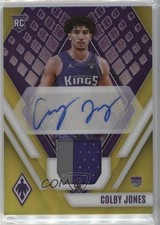 2023-24 Panini Phoenix Rookie Jersey Yellow /35 Colby Jones #RJA-CBJ Auto 1d0h