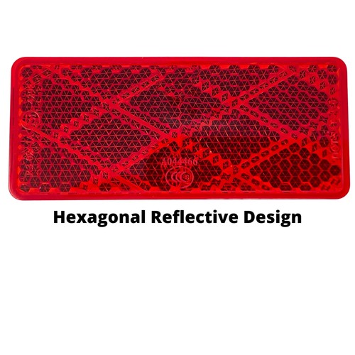 ALL STAR TRUCK PARTS 10x Red/White Class A 70mmx30mm (2.75"x1.18") Rectangular - Picture 10 of 44