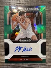 PJ Hall 2022 Prizm Draft Picks Sensational Signatures Green Autograph RC Auto SP