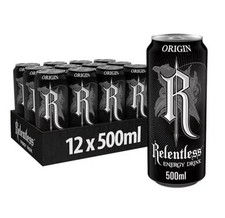 Relentless Origin Energy Drink 12 x 500ml Cans (PM)