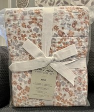 Luxury Linens 4 Piece Ultra Soft 100 Cotton Garden Bloom Sheet Set Size King