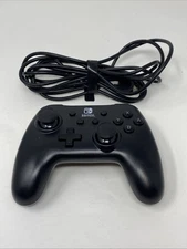Nintendo Switch Wired Power A Controller Black Model 1511370-02 W/ CABLE