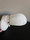 Antique Art Deco Porcelain Milk Glass Shade Bathroom Wall Lamp Light Fixture