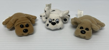 90's Kennel Kuddlee Tara Toy Mini Plush Puppies Dog Puppy Set of 3 Dalmatian Tan