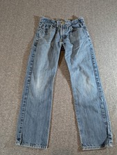 Levi 514 Jeans Mens 28x28 Blue Denim Slim Straight Algodon