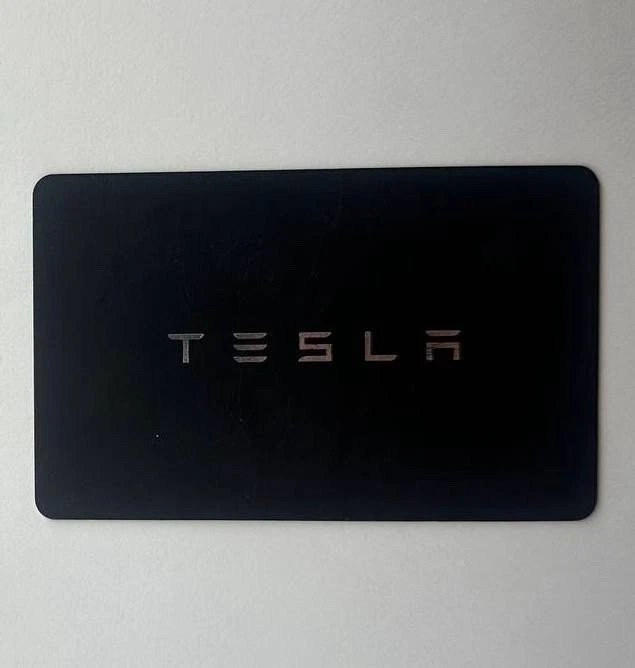 Genuine Tesla OEM Key Card Model 3 Model Y Black NFC Access Key Used - product detail image 1