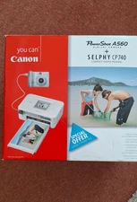 Canon Powershot A450 Digital Camera With Selphy CP720 Compact Photo Printer