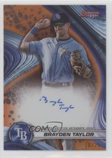 2024 Bowman's Best of Orange Refractor 20/25 Brayden Taylor #B24-BT Auto 07yj
