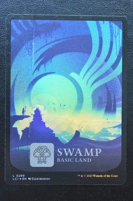 MTG SWAMP (289) FULL ART FOIL The Lost Caverns of Ixalan MP Played