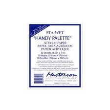 Masterson Sta-Wet Handy Palette Acrylic Paper Refill 30 0.5 Liters, White