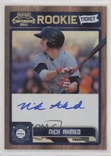 2011 Playoff Contenders Rookie Tickets Signatures Nick Ahmed #RT21 Auto b9e