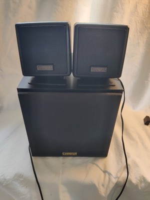 Cambridge SoundWorks / Creative CSW130 2.1 Audiosystem, getestet, schwarz