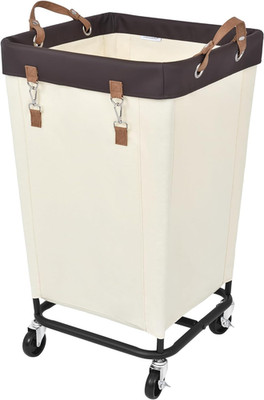 160L Laundry Basket with Wheels, Large Rolling Hampers for Clothing Organizer, D