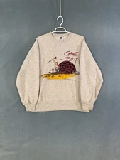 Vintage 90’s Russell Athletic Gray Crewneck Sweat Shirt Large Darts 