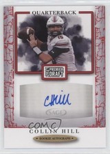 2021 Sage Premier Draft Auto Red Collin Hill #A108 Auto 0w8