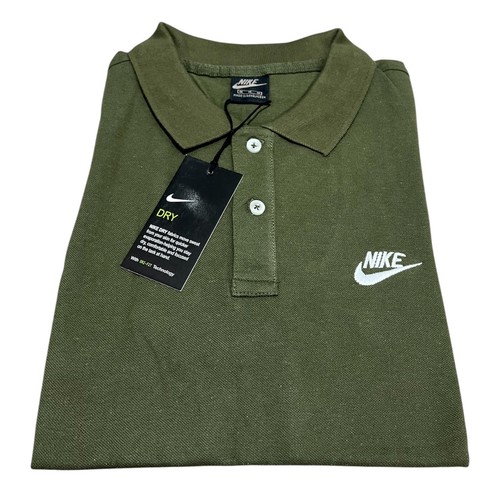 MENS NIKE SOLID COLLARED SHORT SLEEVE POLO SHIRT - 第 6/7 張圖片