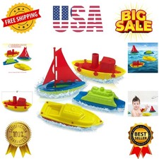 Toy Boats for Water Play, 4 Pack, Pool Toys for Toddlers 3-5, Floating Toddle...