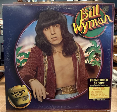 Bill Wyman Monkey Grip PROMO LP COC 79100 VG Vinyl Stones DJ Copy w/ Inner
