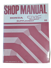 Honda Civic Shuttle Kombi Ergänzung Shop Manual 1988 Erste Ausgabe