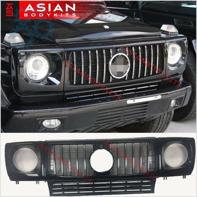 for Benz W463 G class G500 G63 AMG FRONT GRILLE + Headlight COVER (STYLE W464)