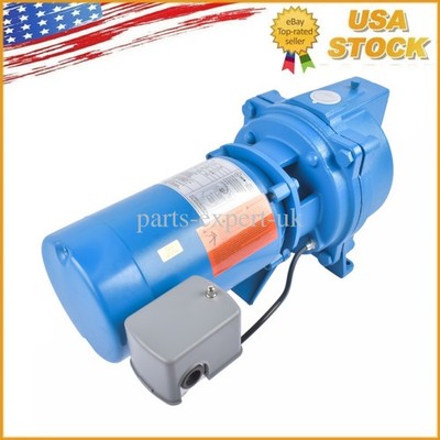 115/230V 1/2HP 60Hz Shallow Well Jet Pump Cast Iron Blue J5S for Homes, Cottages