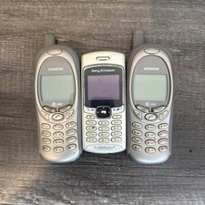 Lot of 3 Vintage Cell Phones   Siemens  Sony Ericsson Untested As Is