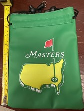 Masters green golf accessory pouch, drawstrin...
