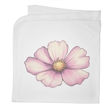 'Cosmos Flower' Cotton Baby Blanket / Shawl BY00045157 