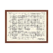 Old Map of Cincinnati, OH 1929 - Vintage Cincinnati Ohio Art