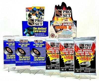 (6 Packs) 1990 Pro Set Series 1 & 2 NHL Hockey Factory Sealed Packs (90 Cards)