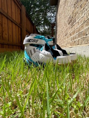 Size 10 - MSCHF BWD High White Black Blue Exclusive Pair